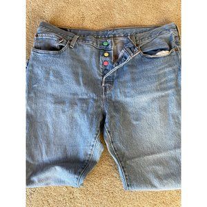 Levi's 501 Jeans w Custom Buttons